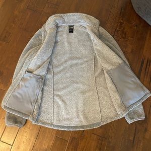 North Face Grey Fleece Zip Up